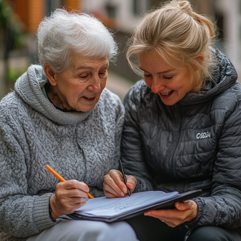 Персональний тренер працює з клієнтом над індивідуальною програмою тренувань